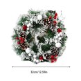 thumbnail image 4 of Guirnalda de Navidad Ounissouiy artificial Decoraciones Flores de pared bayas Festival de Año Nuevo adorno colgante 32 cm, 4 of 6