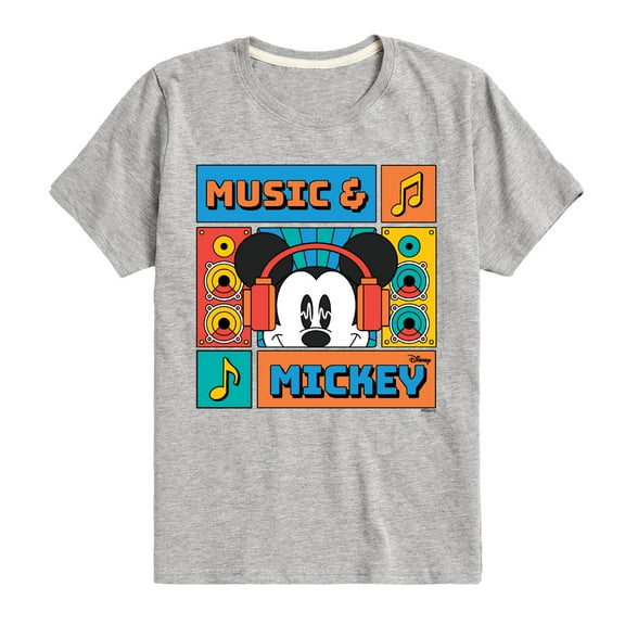 Disney - Music And Mickey - Toddler & Youth Short Sleeve Graphic T-Shirt