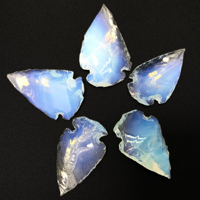 crystal gemstone healing Pocket Token gift Opalite 