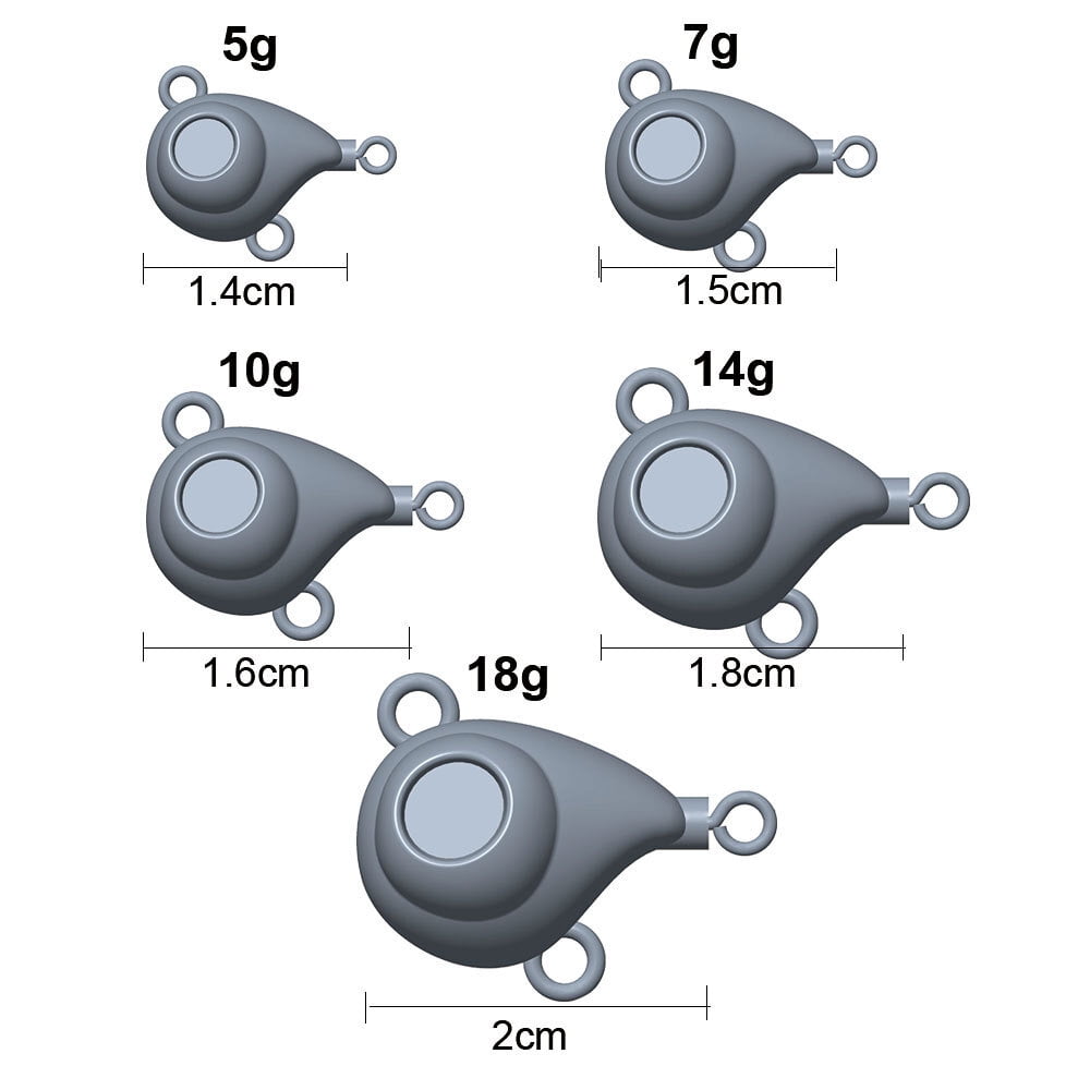 6 Pack New Rotating Metal VIB Vibration Bait Spinner Spoon Fishing Lures