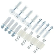 OUNONA 16pcs Bifold Door Track Repair Kit Bifold Door Roller Replacement Bifold Door Pivot Repair for Home Office Closet Door Hardware