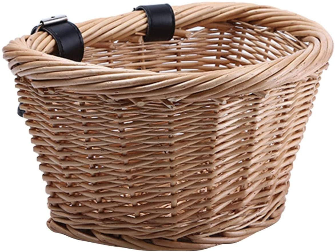 KSCD Rattan Front Handlebar Bike Basket KSCD HandKSCD Woven Bicycle