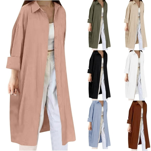 Bovxnpu Womens Cardigans Plus Size Tops, Lightweight Open Front Loose Cover Up Long Casual Beach Outfits, Fashion Women's Summer Solid Camisoles Tank Top Ladies Blouses V-Neck Comfy XXL