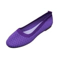 thumbnail image 2 of Willtoo Women Flat Shoes Knitted Lightweight Slip-on Loafers Breathabel Soft Comfortable Ballet Flats, 2 of 6
