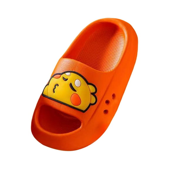 Zanarzt Cloud Slides Indoor Kids Cloud Slides Slippers for Girls Boys Pillow Slippers Shower Bathroom Thick Sole Sandals Indoor Outdoor Slippers Orange,US 13