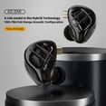 thumbnail image 3 of Monitor intraural KZ ZAR 7BA+1DD Hybrid 8 Drivers Auriculares HiFi, 3 of 7