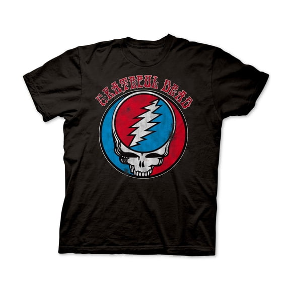 Ripple Junction Mens Grateful Dead Graphic T-Shirt, Black, Small