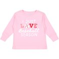 thumbnail image 3 of Inktastic I Just Love Baseball Season Boys or Girls Long Sleeve Toddler T-Shirt, 3 of 5