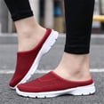 thumbnail image 5 of Womens Breathable Mesh Walking Mules Sneakers Open Back Slip On Shoes, 5 of 10