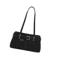 thumbnail image 4 of Bolso de Mano Bolso Tote Bolso Grande Bolso Bandolera Confeccionado en Cuero PU con Estilo Minimalista Adecuado para Mujeres en Negro, 4 of 8