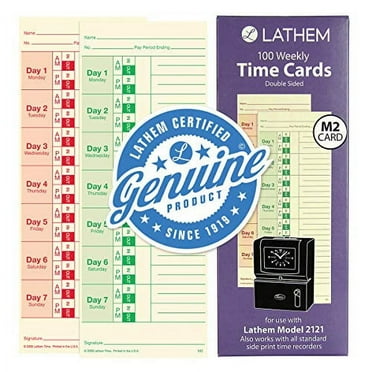 TOPS Time Card for Cincinnati/Simplex, Weekly, 3 1/2 x 10 1/2, 500/Box ...