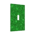 thumbnail image 2 of Kll Green Glitter Wall Plate,Gloss Finish,Standard Size 1 - 5" X 3", Polycarbonate Thermoplastic,Electric Receptacle Plug Covers, 2 of 8