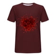 thumbnail image 4 of Camisetas de Manga Larga para Hombres, Camiseta de Manga Corta de Fitness de Impresión Del Día de San Valentín, Mezcla de Algodón Casual, 4 of 8