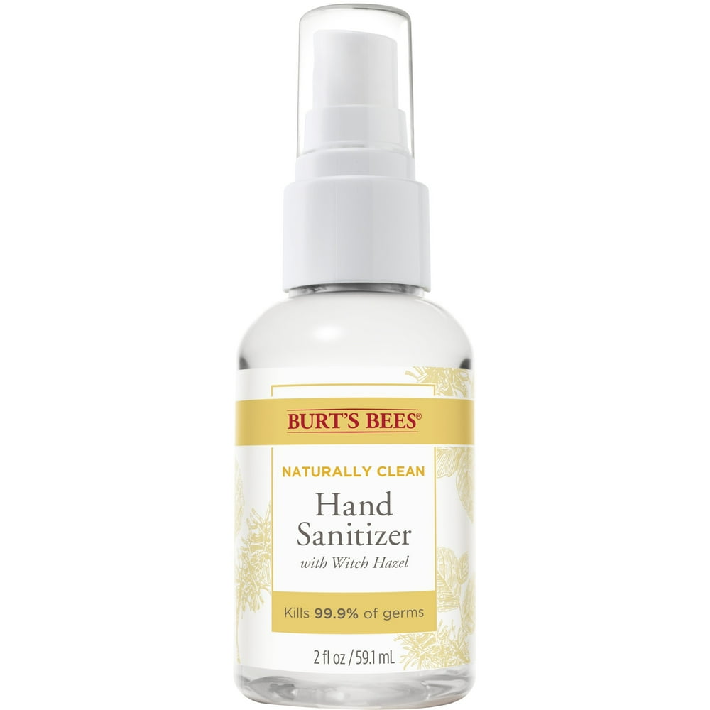 Burt's Bees Naturally Clean Hand Sanitizer with Witch Hazel, Kills 99.9