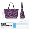 thumbnail image 4 of Disketp Carnival Masks and Beads Bolsa de Playa de Gran Capacidad, Bolso Impermeable y a Prueba de Arena para Mujer, Ideal para Playa, Piscina y Natación, 4 of 7