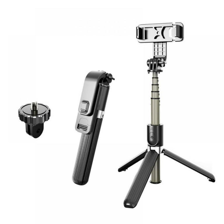 Extendable Selfie Stick Monopod Tripod Bluetooth Remote Shutter For Cell  Phone+Universal Camera Dock 