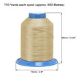 thumbnail image 4 of Uxcell Bonded Polyester Thread Extra-strong 710 Yards 420D/0.45mm Wheat, 4 of 4