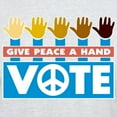 thumbnail image 3 of CafePress - Vote Peace Light T Shirt - Light T-Shirt - CP, 3 of 4