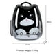thumbnail image 3 of Mochila Para Mascotas Espaciales Mochila de transporte para gatos, bolsa de transporte transpirable para mascotas para perros pequeños y gatos (negro) Likrtyny Libre de BPA, 3 of 6