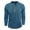 Blue, variant on Youthup Men's Casual Henley Long Sleeve T-Shirt with Four-Button Detail & Color Block Design for Daily Wear