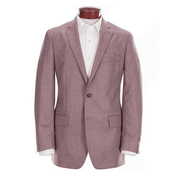 Ralph Ralph Lauren Men's Classic Fit Solid Wool Blend Sportcoat Mauve 46Long