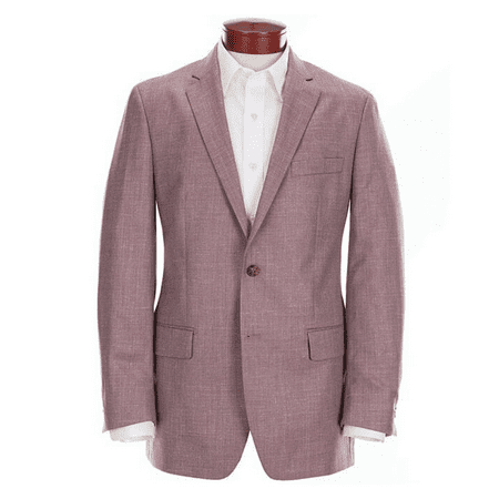 Ralph Ralph Lauren Men's Classic Fit Solid Wool Blend Sportcoat Mauve 40Short