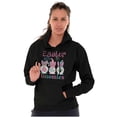 thumbnail image 3 of Cute Funny Easter With My Gnomies Women Plus Size Graphic Pullover Hoodie Brisco Brands 2X, 3 of 4