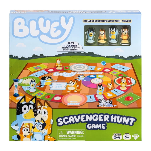 Juego de búsqueda del tesoro BLUEY con 4 minifiguras de más de 3 años