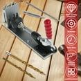 thumbnail image 4 of EIMELI Pocket Hole Jig Kit Aluminium Pocket Vis Jig Guide de Forage Multifonctions Bois Goujon Kit de Forage Localisateur pour le Forage de Menuiserie, 4 of 7