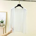 thumbnail image 2 of Women Casual Lightweight Open Front Cardigans Long Sleeve Cardigans Dusters Summer Sun Protection Outfits, 2 of 5