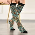 thumbnail image 5 of FREEAMG Mandala Compression Socks Women Men Long Stocking (20-30mmHg) Travel Knee High Stockings for Athletic Sports,Running,Cycling,Nursing, 5 of 7