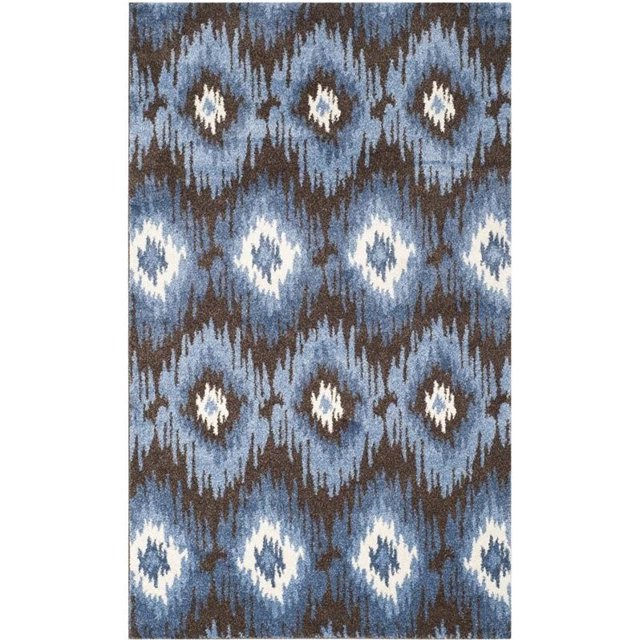 Safavieh Tapis Contemporain Rétro Brun Foncé - 5 Pieds x 8 Pieds