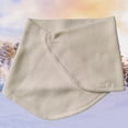 thumbnail image 4 of Bufanda de lana de invierno para mujer, bufandas a prueba de viento para deportes al aire libre, color blanco, 4 of 5