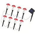 thumbnail image 3 of Lámpara solar con forma de hongo para exteriores, adorno paisajístico para jardín, patio y césped. 8 Luz de hongo, 3 of 8