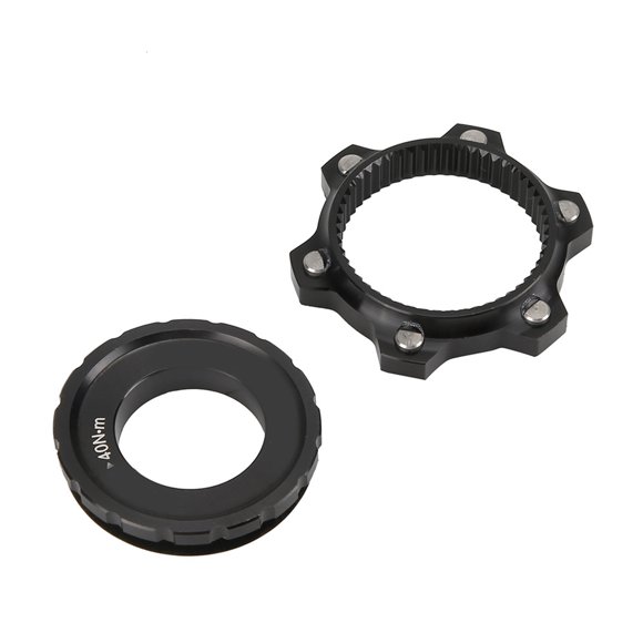 1 adaptador de bloqueo central para buje de bicicleta de montaña, rotor de freno de disco de 6 pernos para accesorio de bicicleta