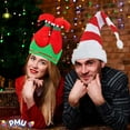 thumbnail image 3 of PMU Christmas Elf Hat Twinkle Toe Green/Red Bands Hat Christmas Celebration Costume Party Accessories Props and Party Supplies for Plays, Festivals, Photo Shoots (1/Pkg) Pkg/1, 3 of 8