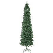 Magshion 9 Ft Pencil Christmas Tree, 1036 PVC Branches Artificial Slim Xmas Tree for Home, Office, Christmas Party, Green