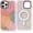 Cherry Blossom, variant on for iPhone 14 Pro Case Cute - Durable Shockproof 6.6 ft Drop Impact Phone Case - Funny MidDesign (6.1") Glitter Pink