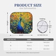 thumbnail image 2 of Kdxio Peacocks Print 2-Piece Sun Shade Front Windshield - Foldable Car Front Window Sunshades for Most Sedans SUV Truck, 2 of 5
