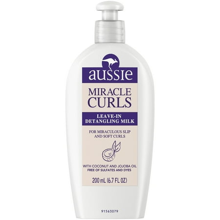 - Aussie Miracle Curls Leave-In Detangling Milk Treatment, 6.7 fl oz