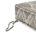 thumbnail image 4 of Jordan Manufacturing 22.5" x 22.5" Andorra Umber Brown Damask Square Outdoor Deep Seat Cushion with Ties and Welt, 4 of 9
