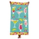 thumbnail image 4 of Toalla de playa, toallas de baño, toalla de playa rectangular, toalla de fibra fina, tapete de playa, toalla de baño, chal, absorbente de agua, portátil y secante para todas las estaciones, tamaño uni, 4 of 6
