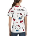 thumbnail image 6 of Hello Kitty T Shirts For Girls Boys, 3d Print Cartoon Graphics T Shirt, Youth Crewneck T-Shirt, Unisex Short Sleeve Top Tees Age 4-16 Years, 6 of 7