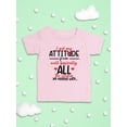thumbnail image 3 of Smartprints Infants Graphic Bodysuit - I Got My Attitude - Regular Fit 100% Cotton, 3 of 4