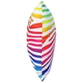 thumbnail image 2 of Everything Comfy Zebra Print Decorative Throw Pillow, 16x16 Inch, Rainbow Gradient/White,, 2 of 4