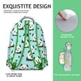 thumbnail image 5 of Panda Themed School Backpack - Durable & Water-Resistant for College Students, Roomy Compartments for Books, Laptop Sleeve, Fashionable Panda Print Design, 5 of 6