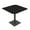 Black Cypress w/Black Base, variant on 42" Small Dou Bistro Height Table Square Metal Base Bar Table