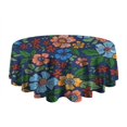 thumbnail image 5 of Pioneer Flower Round Tablecloth 60" X 60",Wrinkle Wipeable Table Cloth for Kitchen Dining Room Picnic Patio Party, 5 of 6