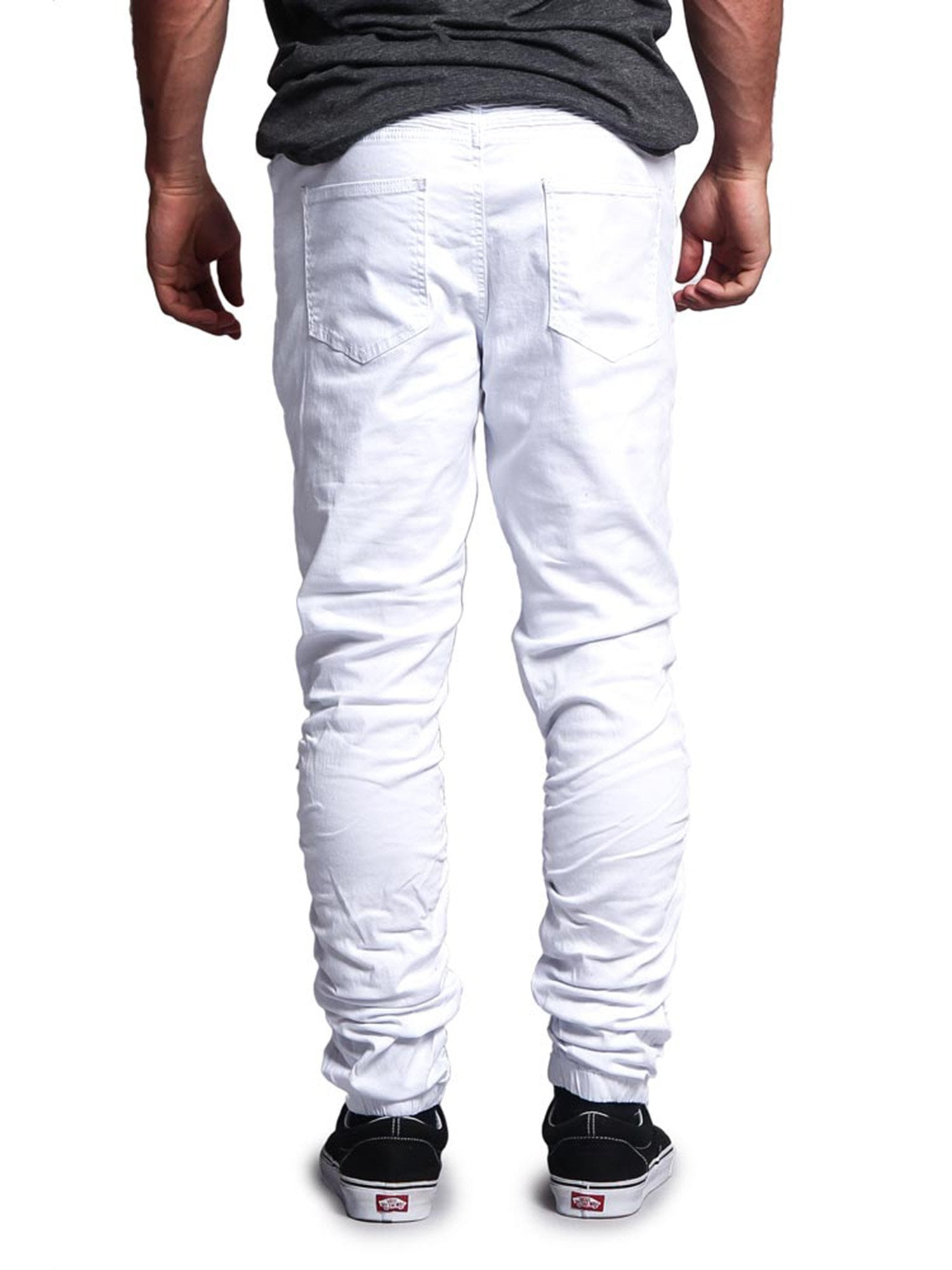 White jogger 2024 jeans mens