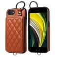 thumbnail image 1 of iPhone SE 2022/2020 Case ,Card Slots Leather Wrist Strap Phone Cover for iPhone SE 2022/2020, 1 of 5